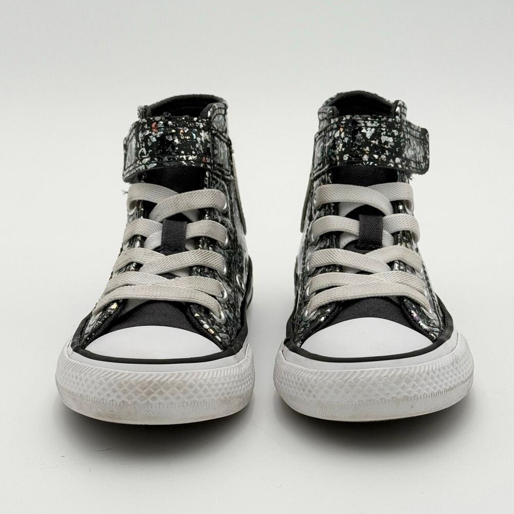 Converse All Star Chuck Taylor Glitter Hook and Loop Slip On Sneakers - US Grade - Picture 3 of 13